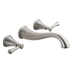Delta Cassidy Two Handle Wall Mount Lavatory Faucet - Bathroom Sink Faucets