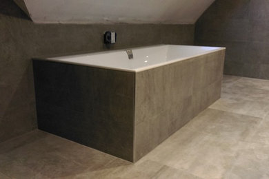 Inspiration for a modern bathroom in Hampshire.