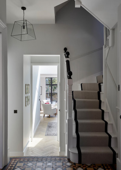 Transitional Staircase by Imperfect Interiors