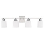 HomePlace - HomePlace 115341BN-339 Hayden - Four Light Bath Vanity - Traditional with a twist, the Hayden 4-Light VanitHayden Four Light Ba Brushed Nickel Soft UL: Suitable for damp locations Energy Star Qualified: n/a ADA Certified: n/a  *Number of Lights: 4-*Wattage:100w Incandescent bulb(s) *Bulb Included:No *Bulb Type:E26 Medium Base *Finish Type:Bronze
