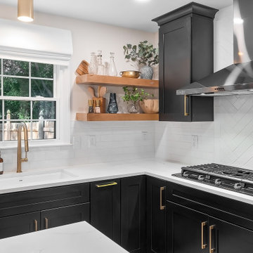 Transitional Kitchen, Pantry and Laundry Design Charlotte, NC