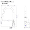 ZLINE Monet Kitchen Faucet in Matte Black (MON-KF-MB)