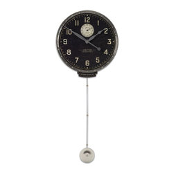 www.essentialsinside.com: united time black wall clock - Wall Clocks