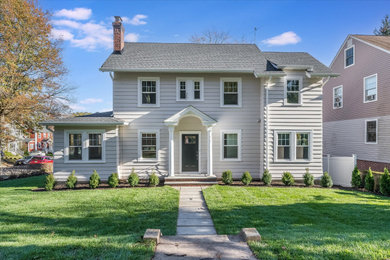 Inspiration for a contemporary exterior home remodel in New York