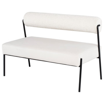 Marni Occasional Bench, Oyster/Buttermilk