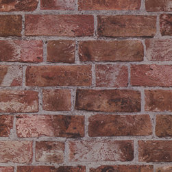 York - Red Brick Textured Wallpaper - Wallpaper
