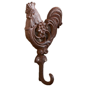 Cast Iron Rooster Shaped Wall Hook