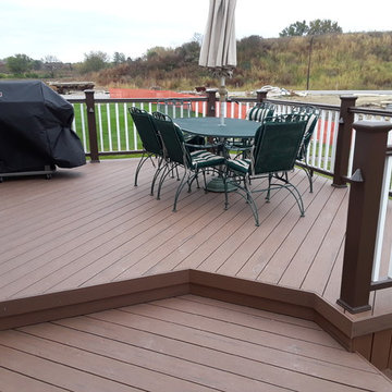 Multi Level Timber Tech Low Maintenance Deck Design in Naperville, IL