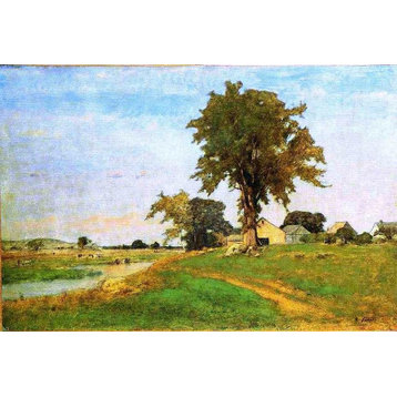 George Inness Old Elm at Medfield, 18"x27" Wall Decal