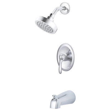 NIMBUS Shower and Bathtub Combo Set with Rough-in Valve, Chrome