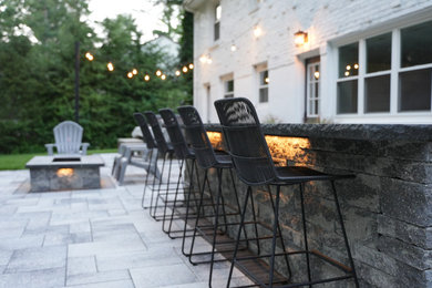 Inspiration for a contemporary patio remodel in Boston
