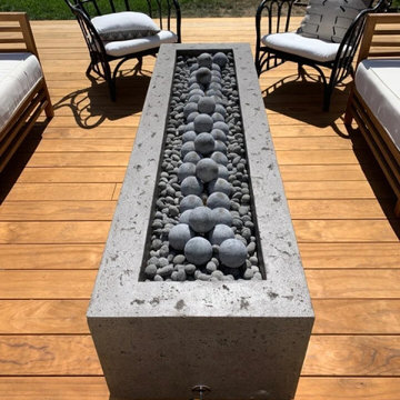 Linear Fire Feature on Hardwood Deck - Walnut Creek, CA