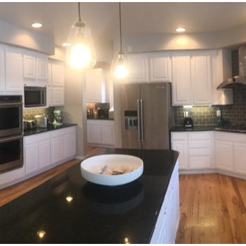 From golden oak to modern white!