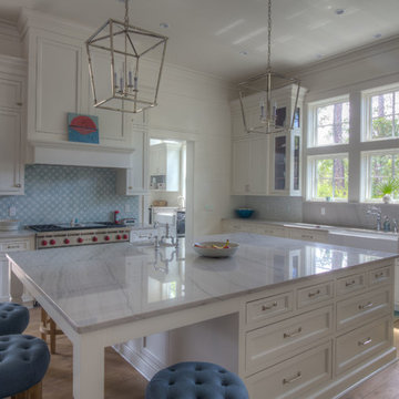 Watercolor Transitional Kitchen