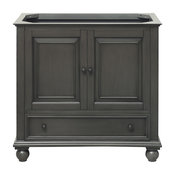 Single Drawer Vanity Cabinet, Charcoal Glaze Finish
