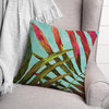 Painted Palms 18x18 Pillow, Painted