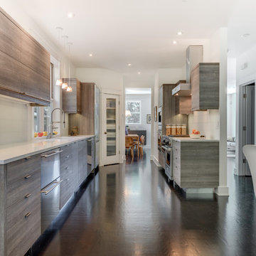Magnolia Contemporary Kitchen and Family Room Remodel