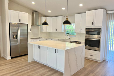 Inspiration for a transitional kitchen remodel in Miami