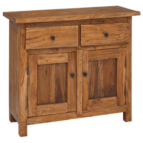 vidaXL Sideboard, Storage Cabinet with 2 Drawers 2 Doors, 29.5''x11.8''x26''