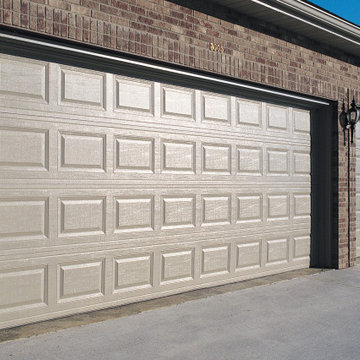 Traditional Residential Garage Door Installation-Raised Panel Door