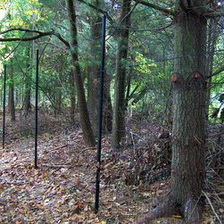 Deer Fencing on Black 1-5/8" O.D. Pipe - Home Fencing And Gates