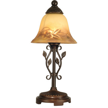 Evelyn 1 Light Table Lamp, Antique Golden Sand