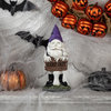 11.75" Gnome Skeleton "Keep Out" Halloween Decoration