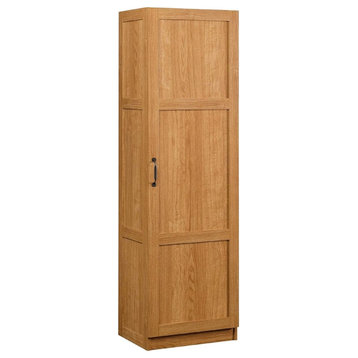 Sauder Engineered Wood Storage Pantry in Highland Oak Finish