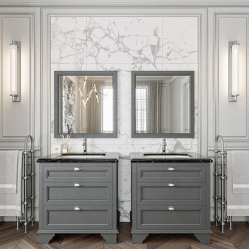Parisian-Inspired Master Bathroom