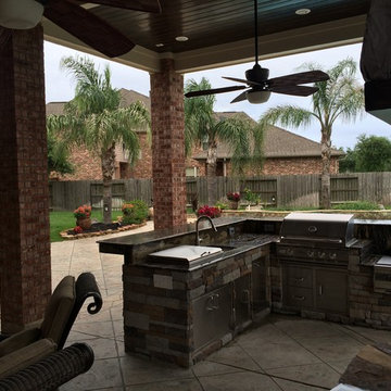 Houston Patio Addition With High Ceilings, Luxe Finishes