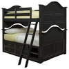 Lea Retreat Bunk Bed with Storage in Antique Black