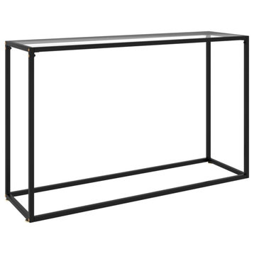 Vidaxl Console Table Transparent 47.2"x13.8"x29.5" Tempered Glass