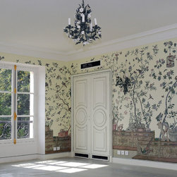 Panoramic Chinoiserie wallpaper mural - Products