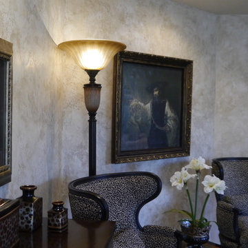 Elegant Master Suite in Venetian Plaster and Glazed finishes