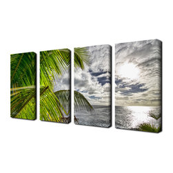 Ready2HangArt - Ready2hangart Chris Doherty 'Island Balance' 4-piece Canvas Wall Art - Prints And Posters