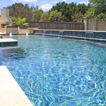 Las Colinas Vanishing edge with Spa (Temple Texas)