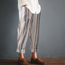 stripped crop pants