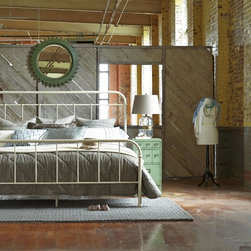 A.R.T. Furniture Epicenters Queen Williamsburg Metal Bed in White Paint - Products