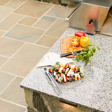Variegated Bluestone Backyard Retreat in Glen Allen