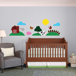 Cute Kids Farm and Farm Animals Complete Collection - Wall Decals