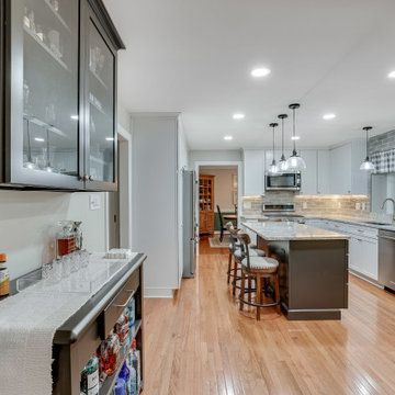 Transitional Two-Finish Kitchen Design Sterling, VA