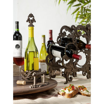 GG Collection Acanthus Three Bottle Wine Rack