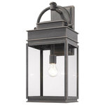 ArtCraft - ArtCraft AC8240OB Fulton - 24.25" One Light Outdoor Wall Mount - The "Fulton Collection" of exterior lanterns can lend itself to many surroundings from traditional to transitional. Finished in black with clear glassware. (also available in oil rubbed bronze and other sizes)  Shade Included: TRUE  Dimable: TRUE  Warranty: Limited Lifetime Warranty  Room Type: Outdoor/ExteriorFulton 24.25" One Light Outdoor Wall Lantern Oil Rubbed Bronze Clear Glass *UL: Suitable for wet locations*Energy Star Qualified: n/a  *ADA Certified: n/a  *Number of Lights: Lamp: 1-*Wattage:60w Medium Base bulb(s) *Bulb Included:No *Bulb Type:Medium Base *Finish Type:Oil Rubbed Bronze