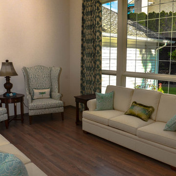 HARDWOOD FLOORING - TRADITIONAL RED OAK WITH CLASSIC GREY STAIN, SWEDISH FINISH
