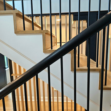 Project #115 | Staircase with Continuous Rail System Without Newels