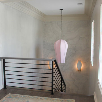 54_Dynamic and Open Wood and Metal Zig-Zag Staircase, Alexandria VA 22302