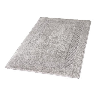 Silver Gray Reversible Cotton Bath Rug, Arizona, Extra Large 1 ...