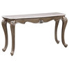 Elozzol Sofa Table, Marble Top and Espresso Finish