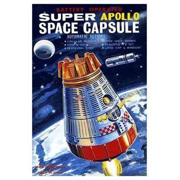 "Battery Operated Super Apollo Space Capsule" Print by Retrorocket, 26"x38"