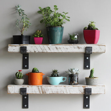 Industrial Reclaimed Barn wood Shelves